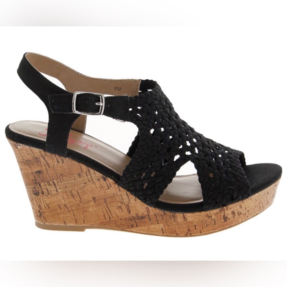 🆕 Jellypop Arial Caged Wedge Heels ~ Size 10